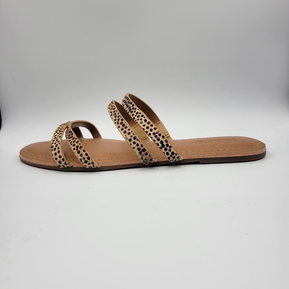 J. Crew Leopard Print Slide Sandals Sz 6 - Picture 10 of 12